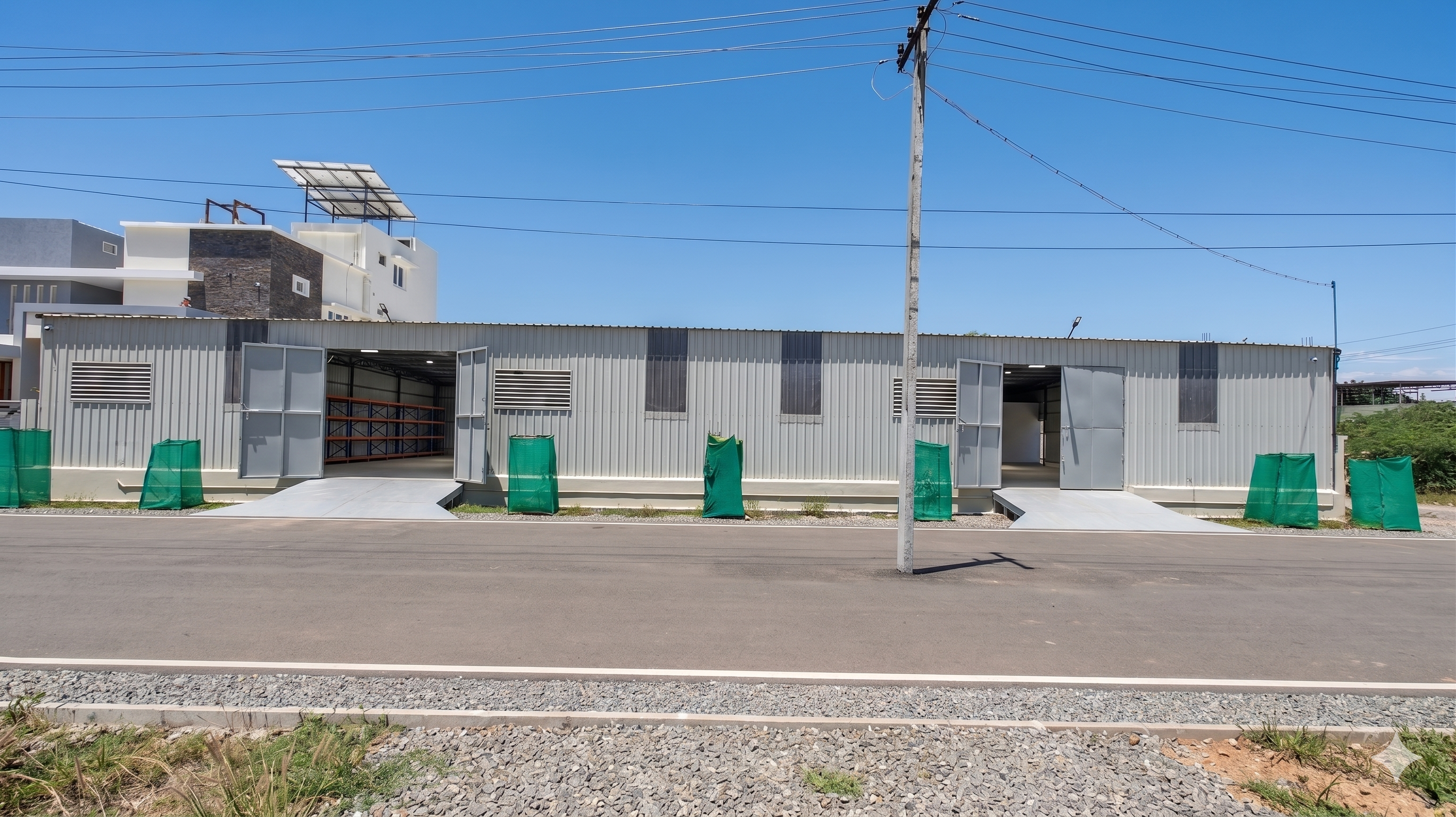 Gated entrance of The Royal Nest Car Parking